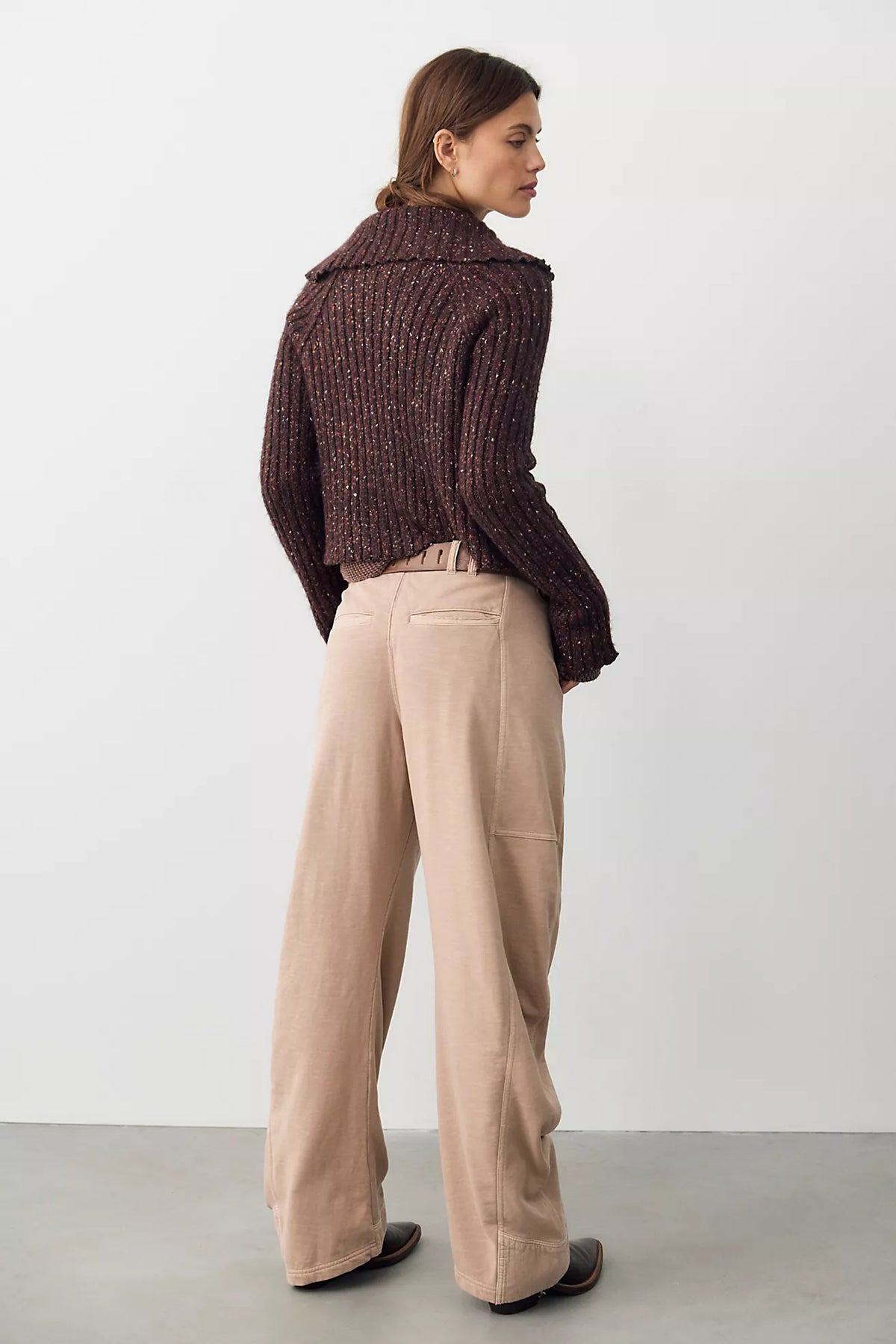 Spotlight Knit Trouser - Stucco