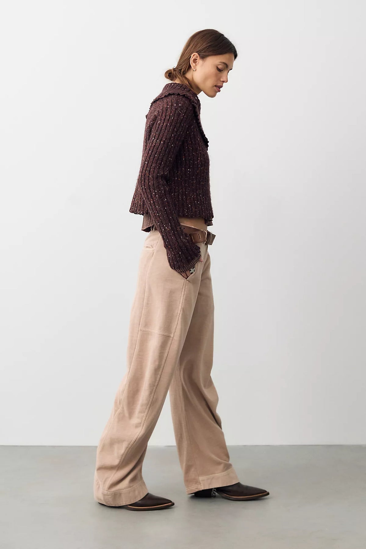 Spotlight Knit Trouser - Stucco