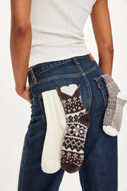 Nordic Knit Sock Pack - Brown Combo