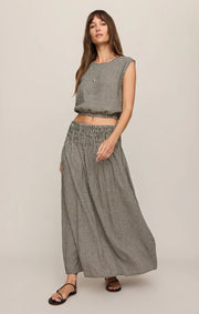 Brooke Gingham Skirt - Black