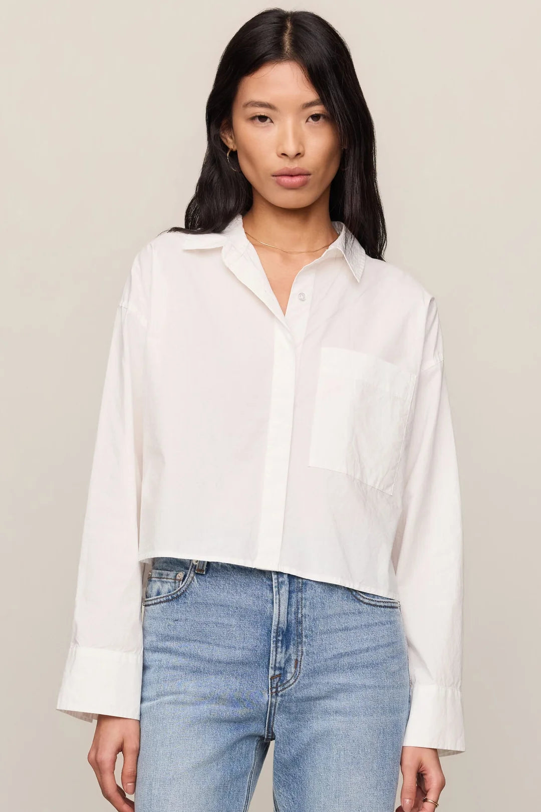 Favourite Button Up Top - White