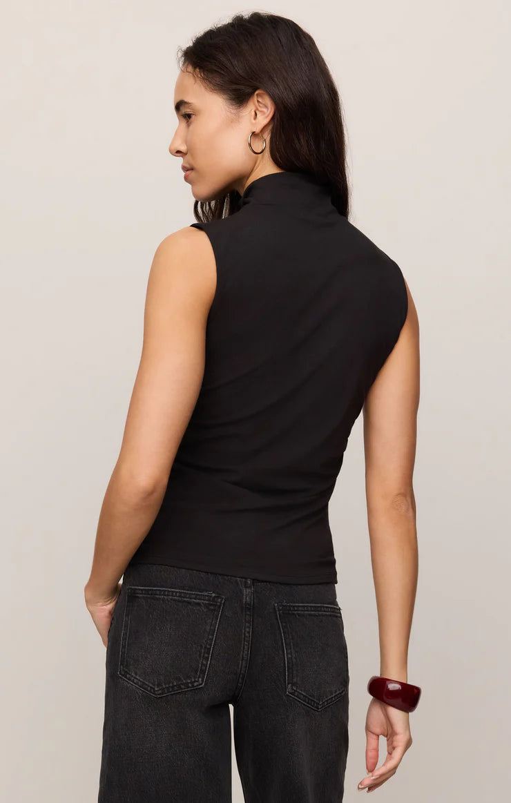 Silva High Neck Tank - Black