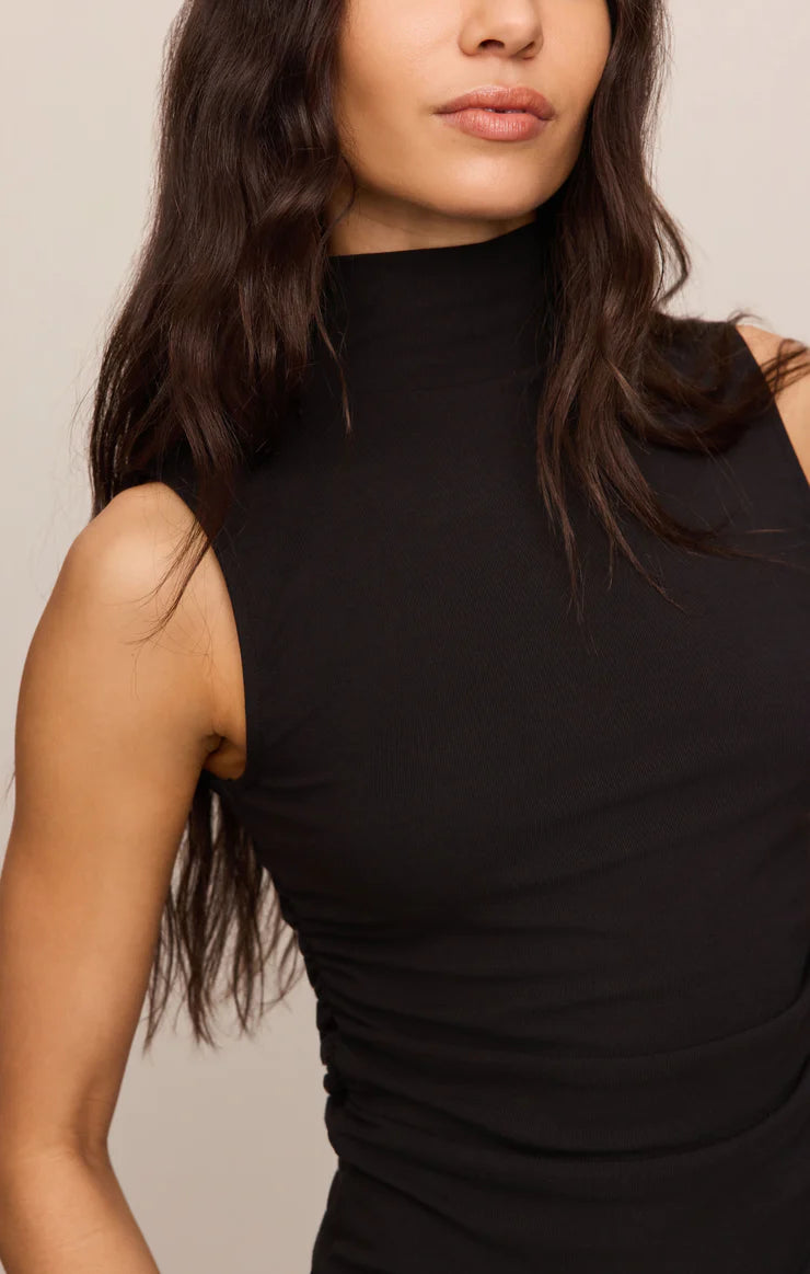 Silva High Neck Tank - Black