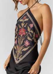 Citrine Midi Dress - Espresso Combo