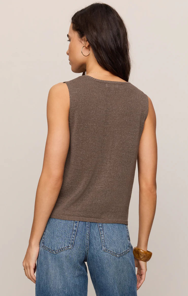 Syd Sweater Vest - Pebble Coast