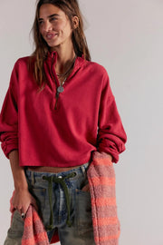 Celeste Quarter Zip - Salsa