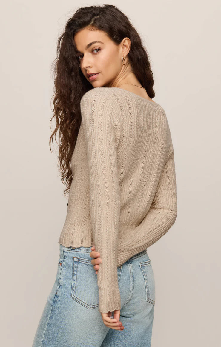 Landa Sweater Top - Natural