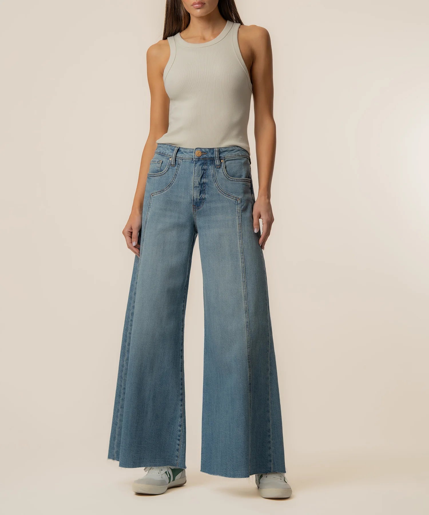 Blake High Rise Super Wide Leg - Wistfulness