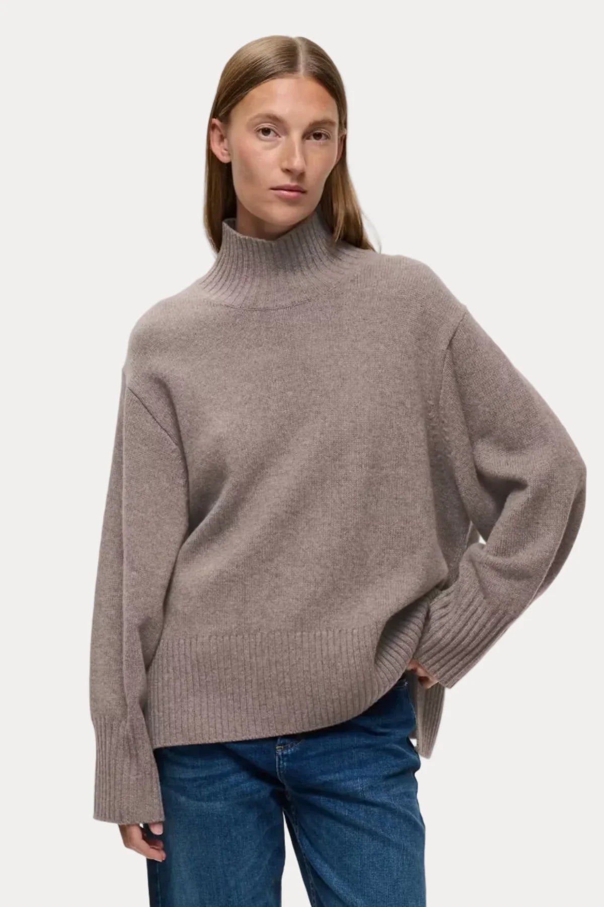 Geal Kaxy Highneck - Cinder Melange