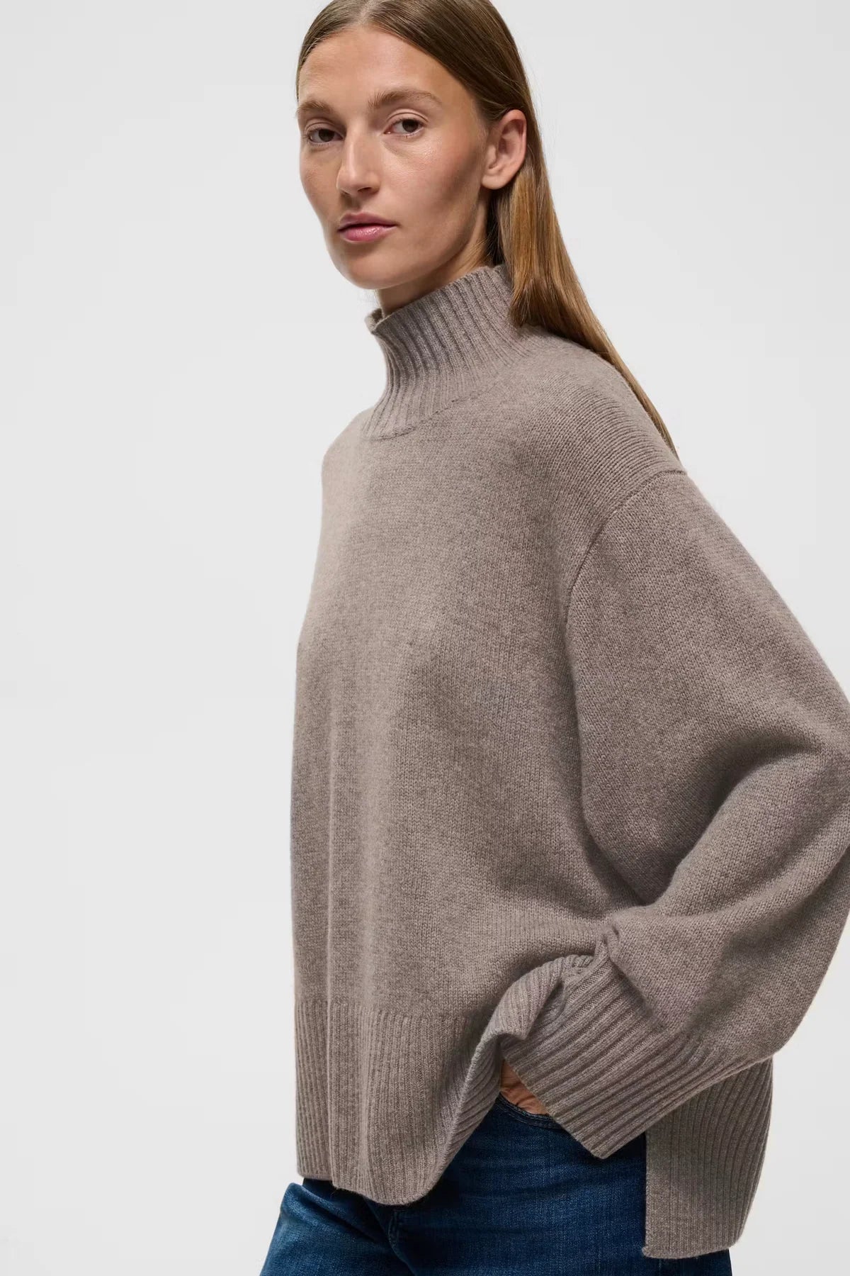 Geal Kaxy Highneck - Cinder Melange