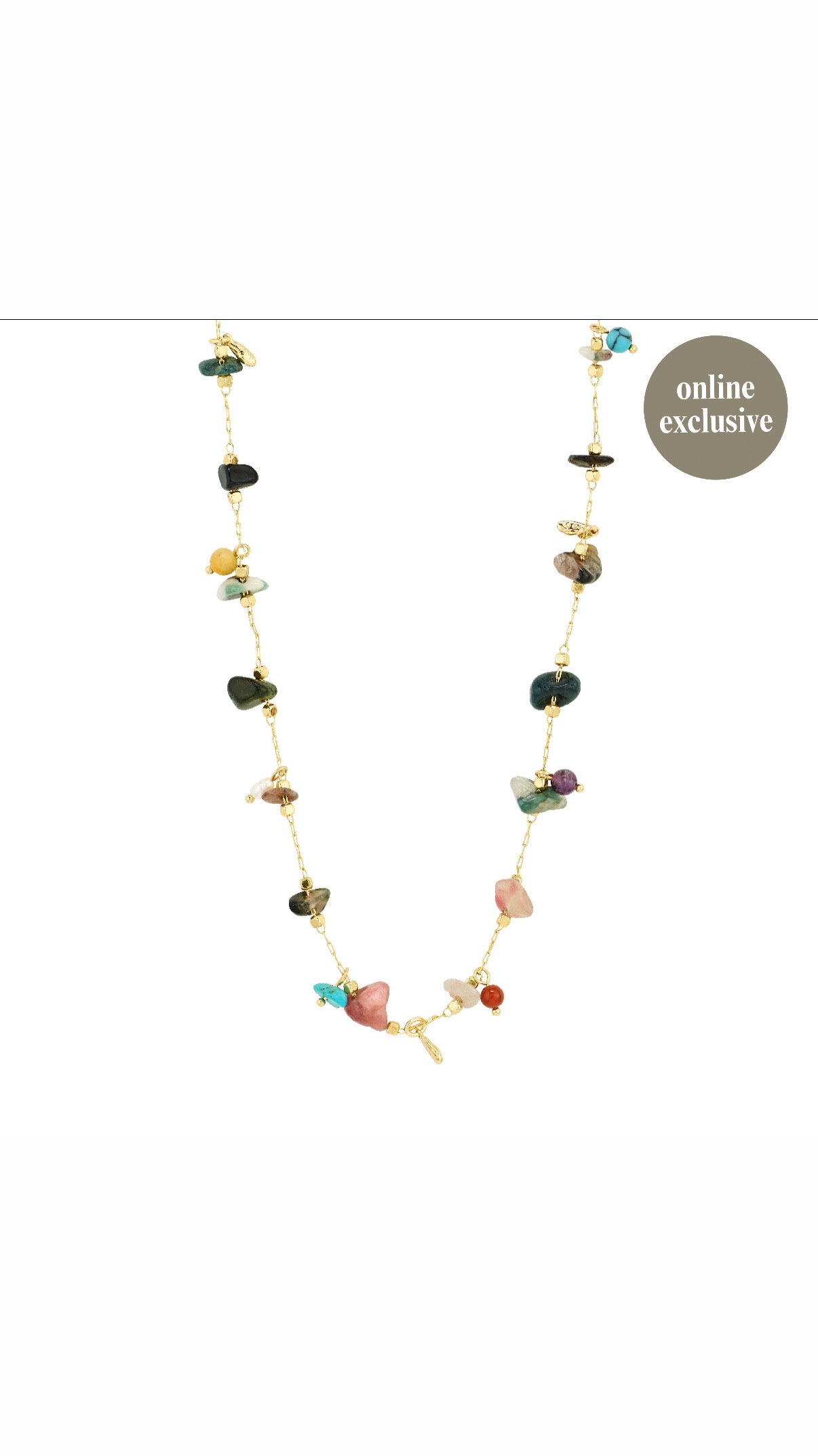 HERE semi-precious stones necklace