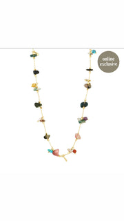 HERE semi-precious stones necklace