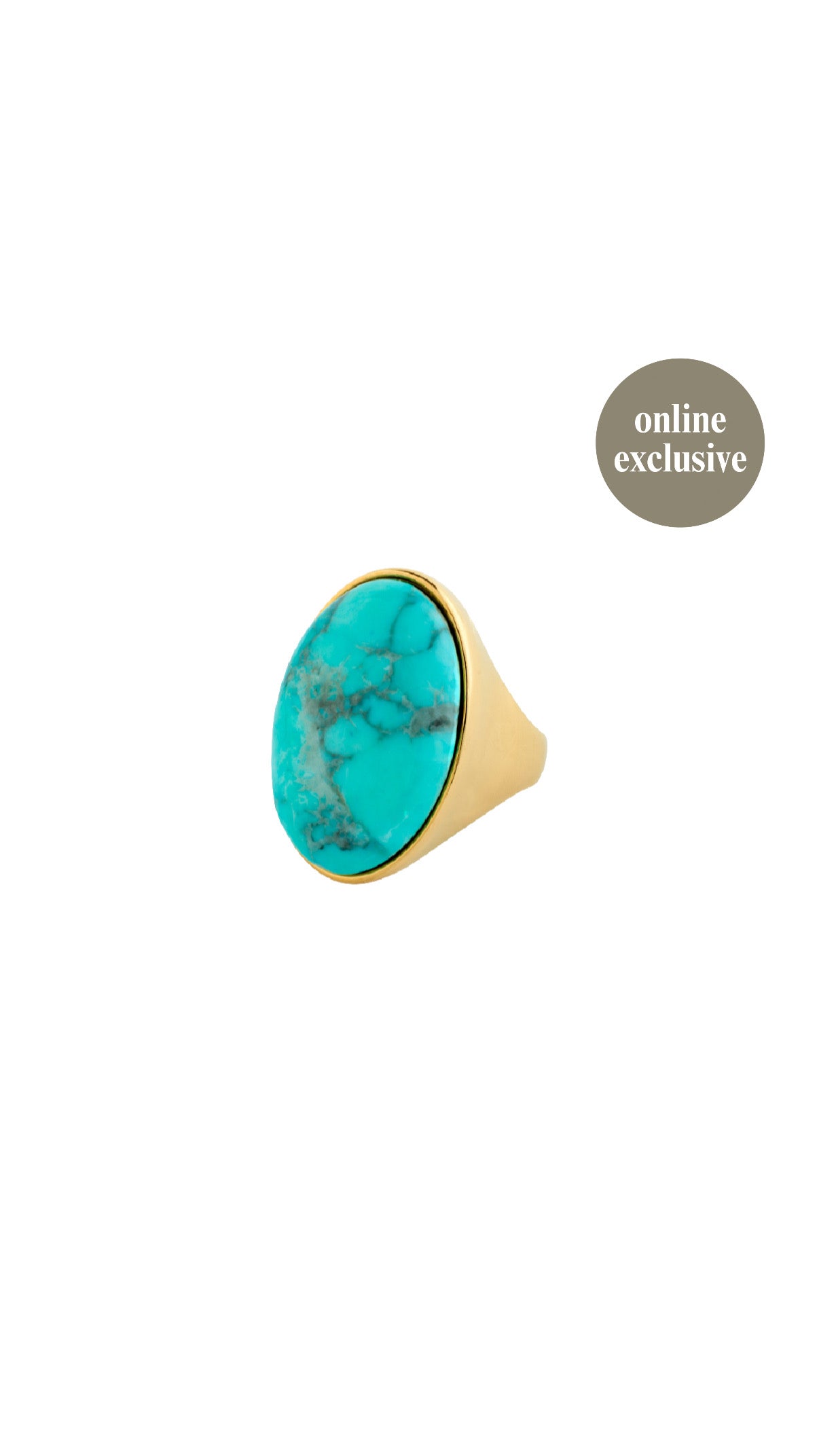 THALEN recycled turquoise stone ring