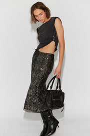 Party Trick Half Slip - Gunmetal