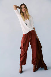 Reef Curved Cargo Twill - Burnt Chilis