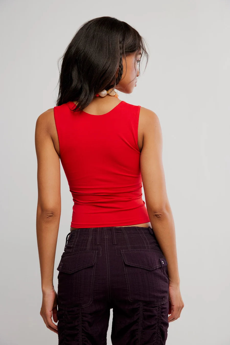 Clean Lines Muscle Cami - Salsa