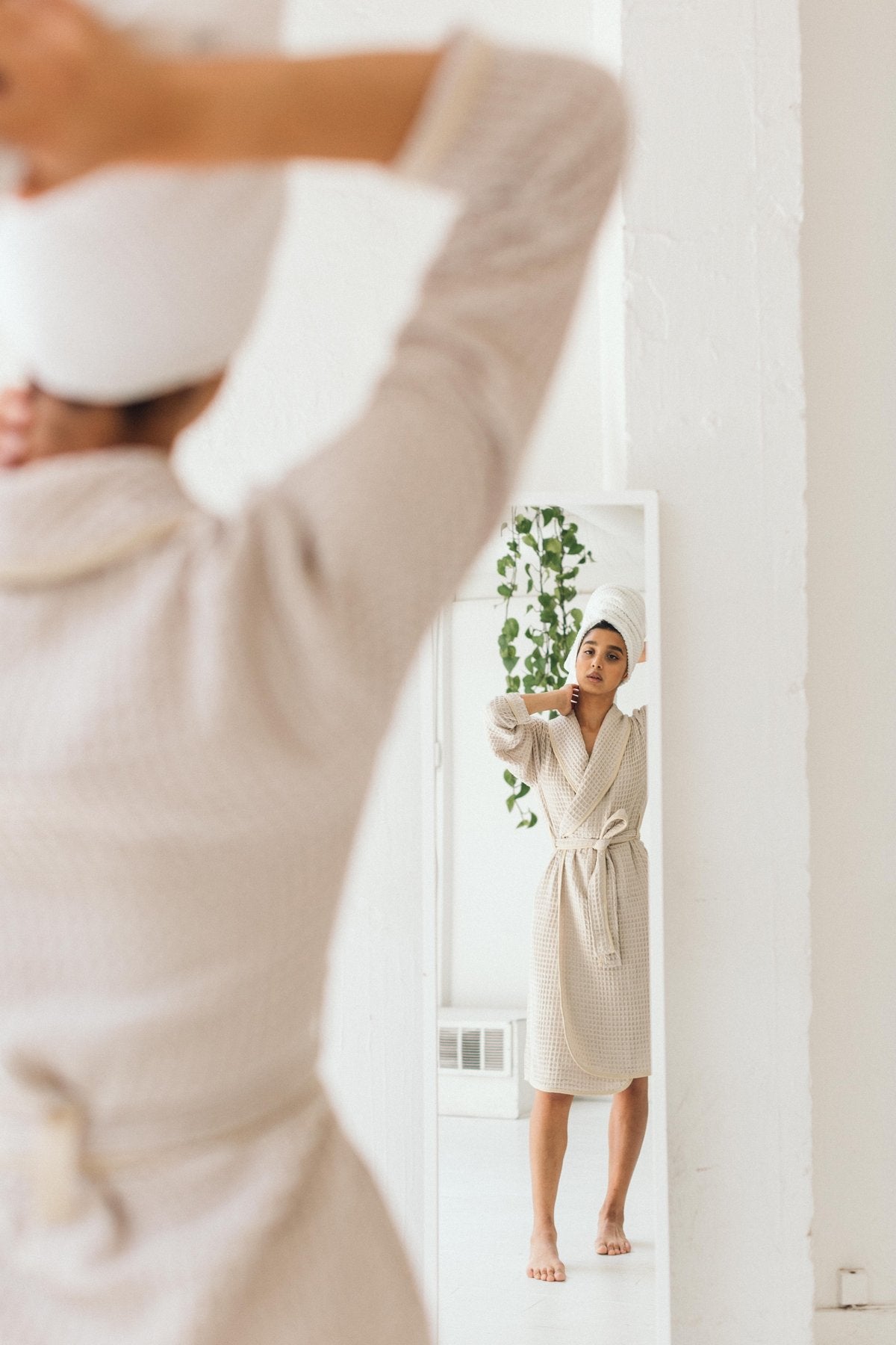 Harmony Bath Robe - Tan