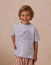 Raw Edge Tee - Amalfi Coast