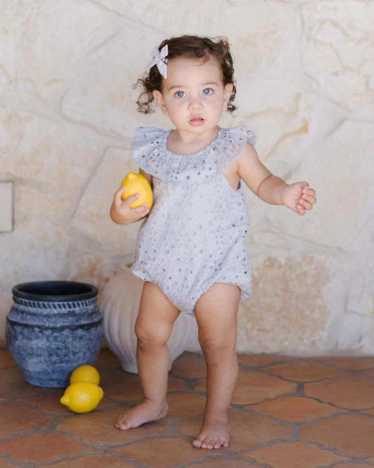 Myla Romper - Light Blue