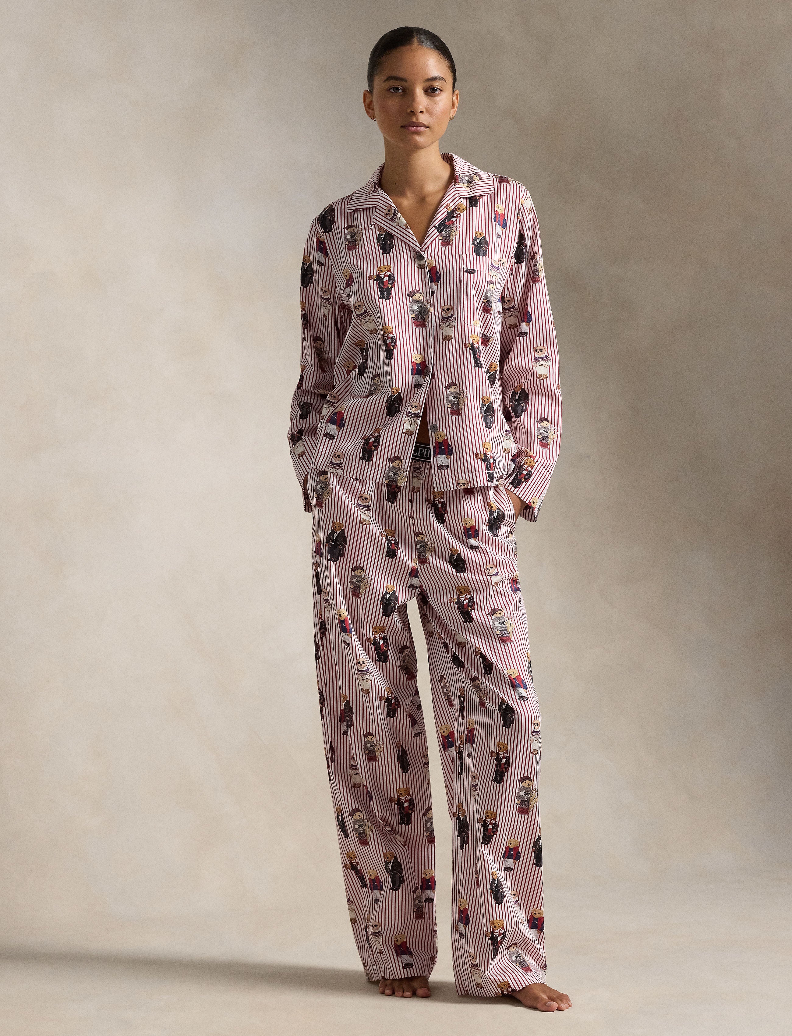 RL Madison PJ Sets - Bear Red