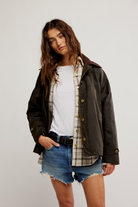 Cori Waxed Jacket - Olive
