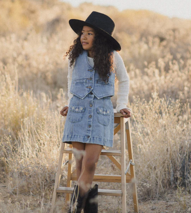 Denim Vest || Light Washed Denim