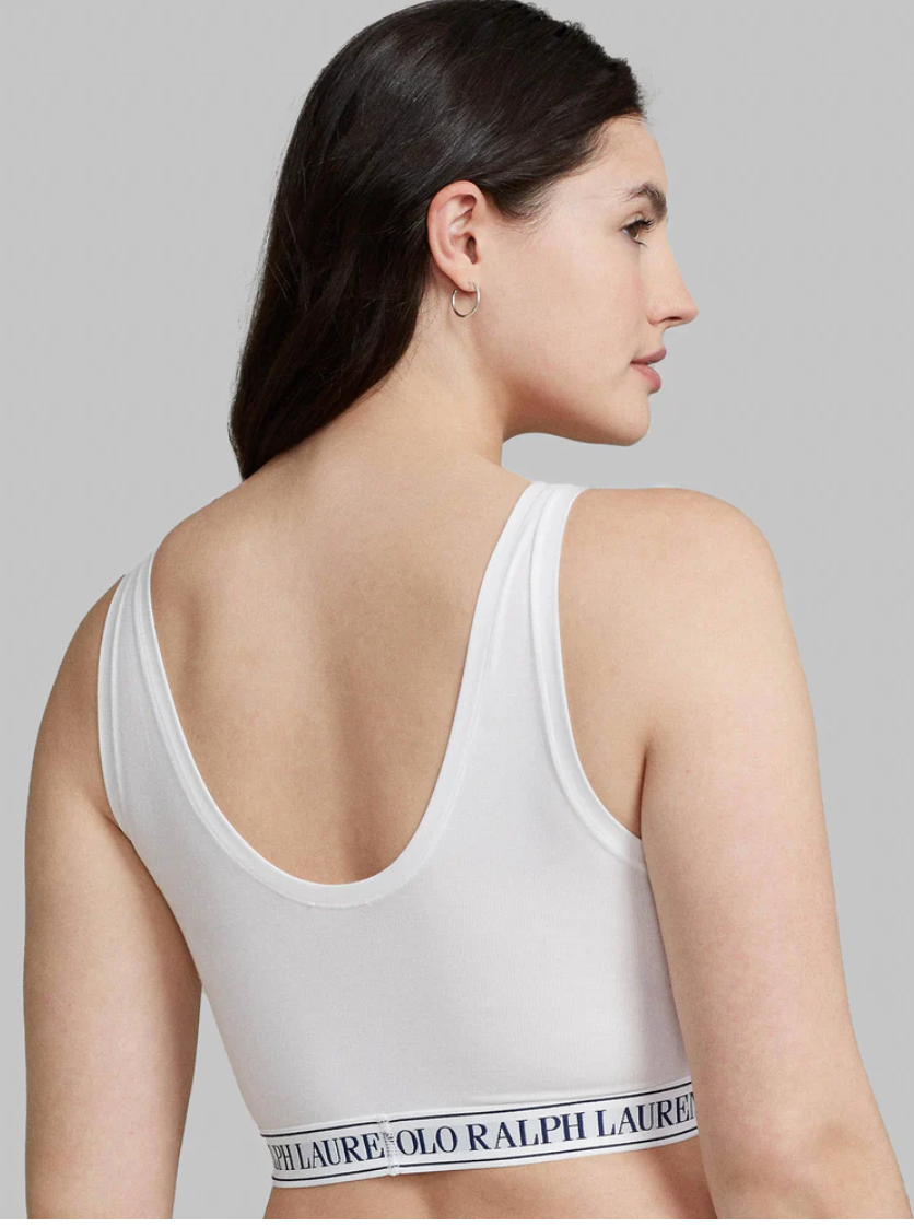 Scoop Cropped Tank - White Cloud